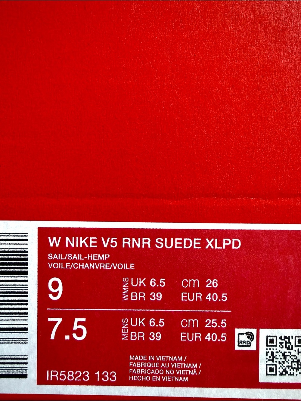 Nike V5 RNR Suede Leopard IR5823-133 Women’s Size 9 - Picture 7 of 9